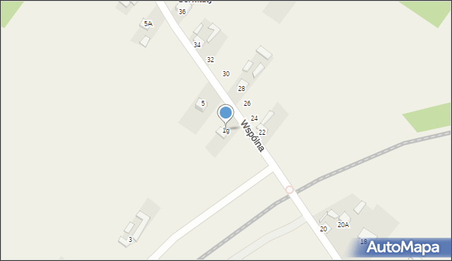 Ruda, Wspólna, 1g, mapa Ruda