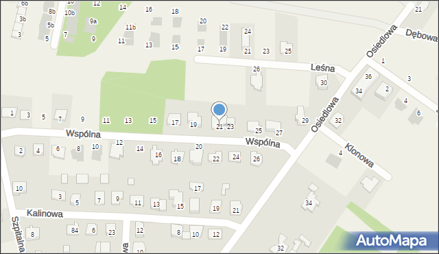 Rudna Mała, Wspólna, 21, mapa Rudna Mała