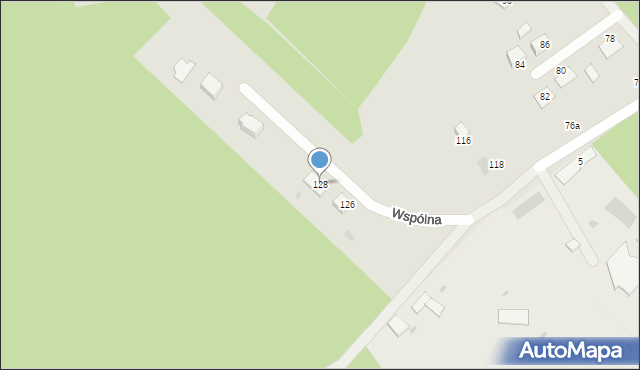 Rudnik nad Sanem, Wspólna, 128, mapa Rudnik nad Sanem