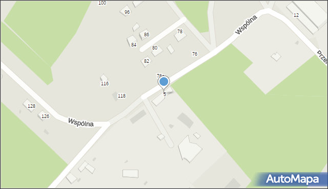 Rudnik nad Sanem, Wspólna, 5, mapa Rudnik nad Sanem