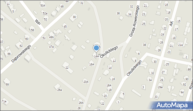 Rudnik nad Sanem, Wspólna, 8, mapa Rudnik nad Sanem