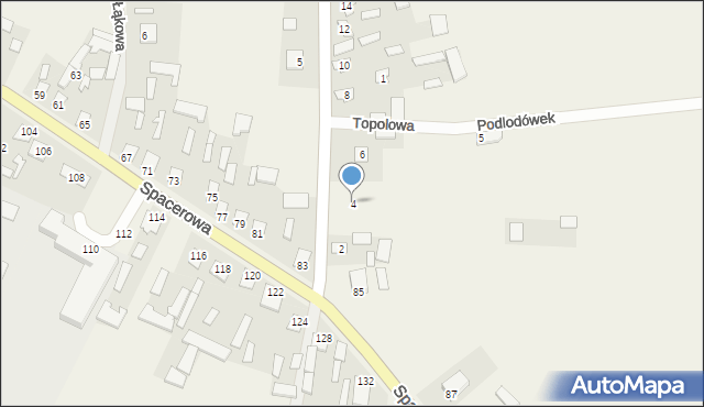 Rudno, Wspólna, 4, mapa Rudno