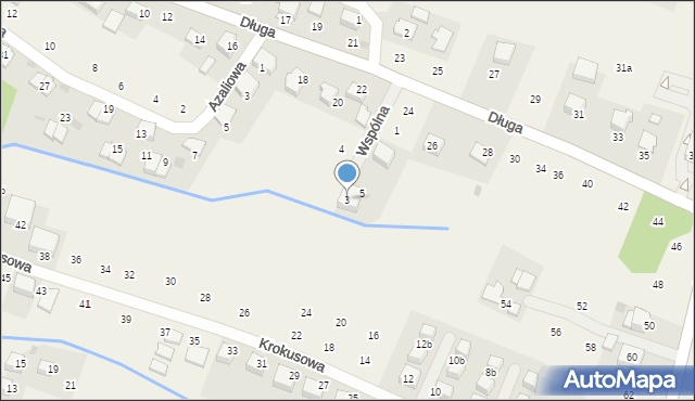 Rybna, Wspólna, 3, mapa Rybna