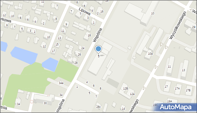Ryki, Wspólna, 5, mapa Ryki
