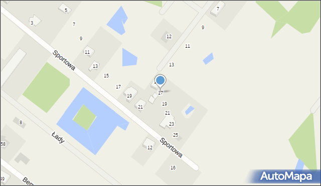 Rzekuń, Wspólna, 17, mapa Rzekuń