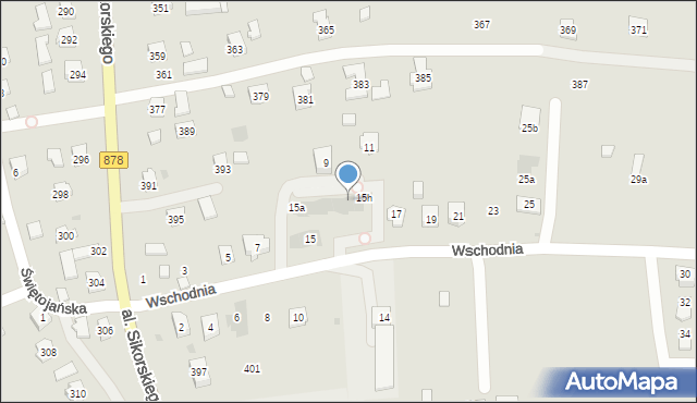 Rzeszów, Wschodnia, 15f, mapa Rzeszów