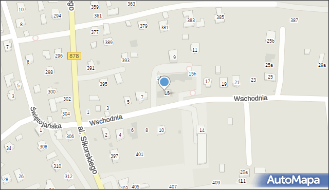 Rzeszów, Wschodnia, 15j, mapa Rzeszów