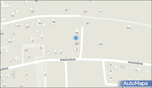 Rzeszów, Wschodnia, 25a, mapa Rzeszów