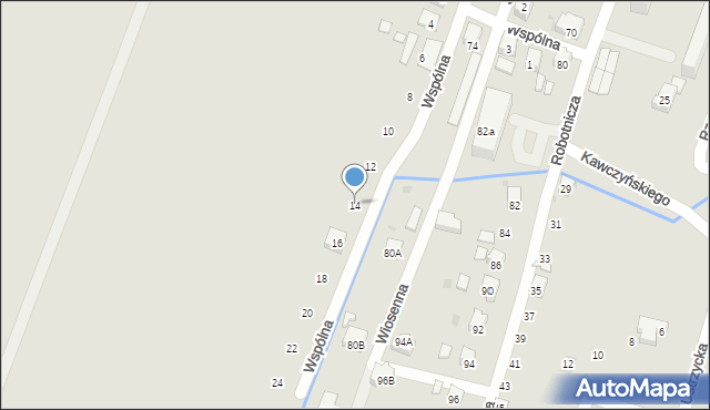 Sanok, Wspólna, 14, mapa Sanok