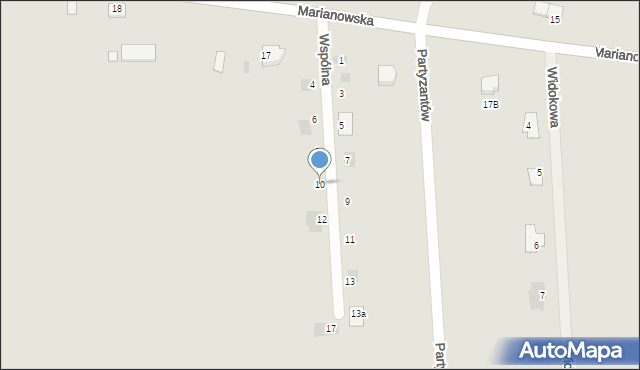 Sędziszów, Wspólna, 10, mapa Sędziszów