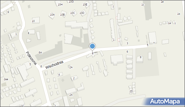 Sianożęty, Wschodnia, 4, mapa Sianożęty