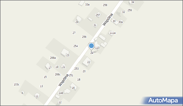 Sieciechowice, Wspólna, 24, mapa Sieciechowice