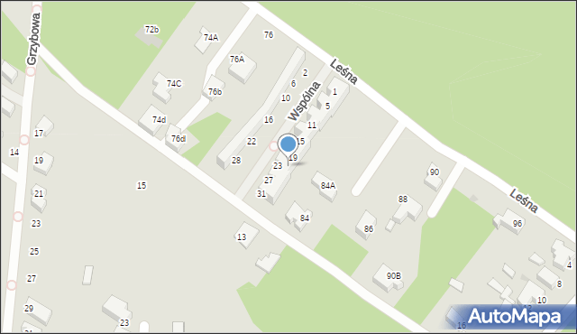 Siedlce, Wspólna, 21, mapa Siedlce