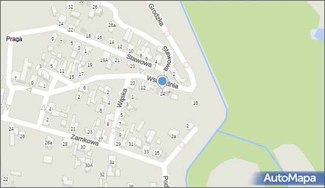 Sieradz, Wschodnia, 14, mapa Sieradz