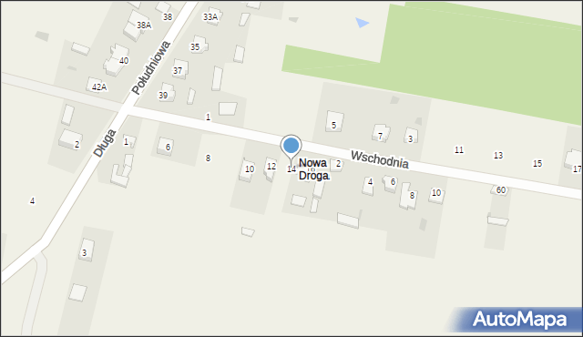 Sierosławice, Wschodnia, 14, mapa Sierosławice