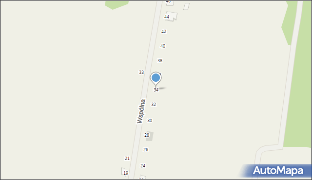 Sieroszewice, Wspólna, 34, mapa Sieroszewice