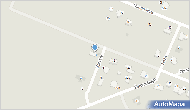 Sierpc, Wspólna, 33, mapa Sierpc