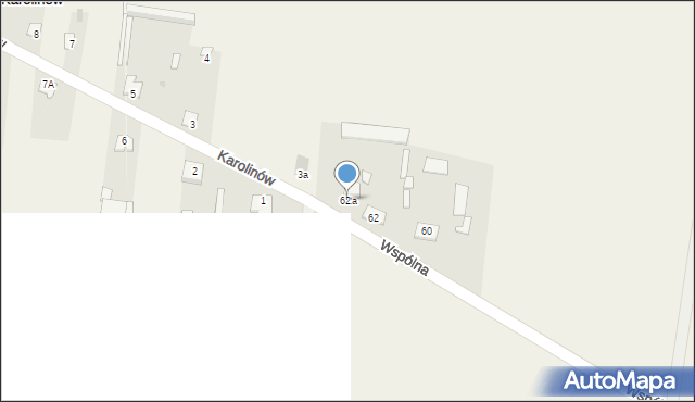 Sitne, Wspólna, 62a, mapa Sitne