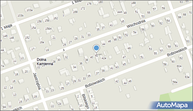 Skarżysko-Kamienna, Wschodnia, 42, mapa Skarżysko-Kamienna