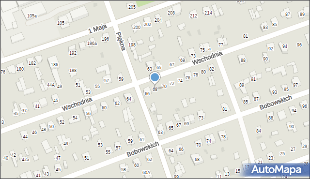 Skarżysko-Kamienna, Wschodnia, 68, mapa Skarżysko-Kamienna