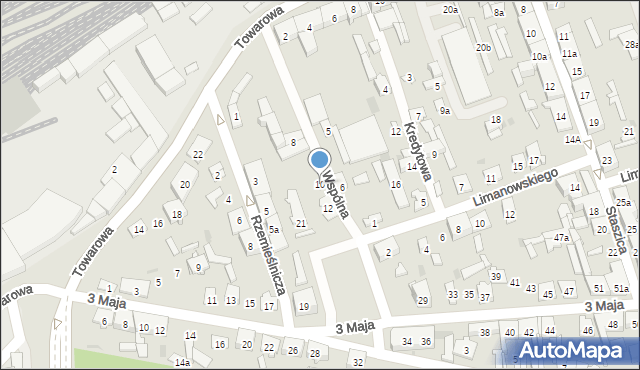 Skarżysko-Kamienna, Wspólna, 10, mapa Skarżysko-Kamienna