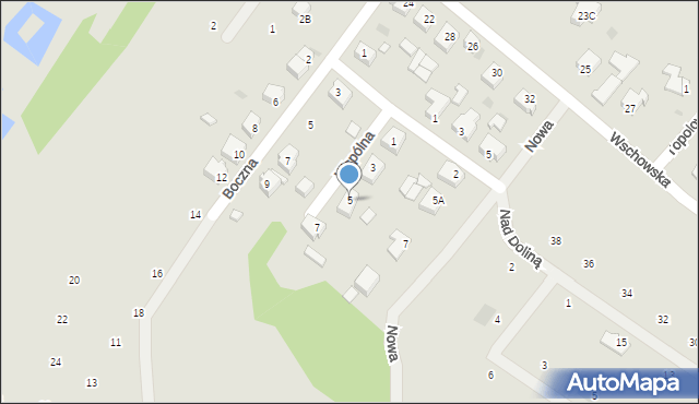 Sława, Wspólna, 5, mapa Sława