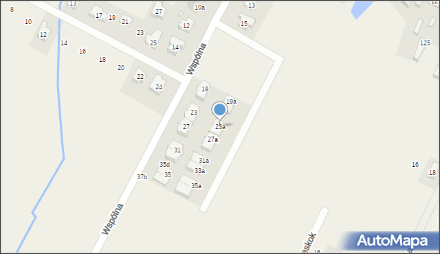 Słupno, Wspólna, 23a, mapa Słupno