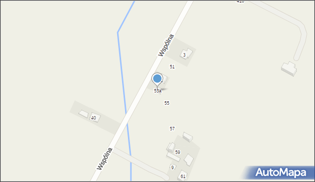 Słupno, Wspólna, 53a, mapa Słupno