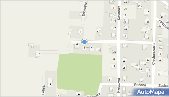 Soboklęszcz, Wspólna, 9, mapa Soboklęszcz