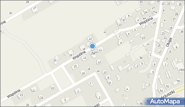 Sobolew, Wspólna, 13a, mapa Sobolew