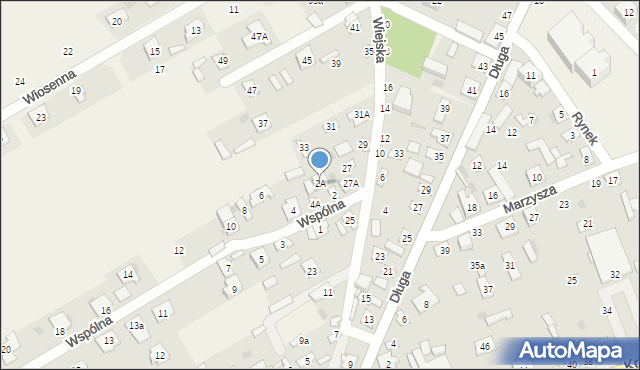 Sobolew, Wspólna, 2A, mapa Sobolew