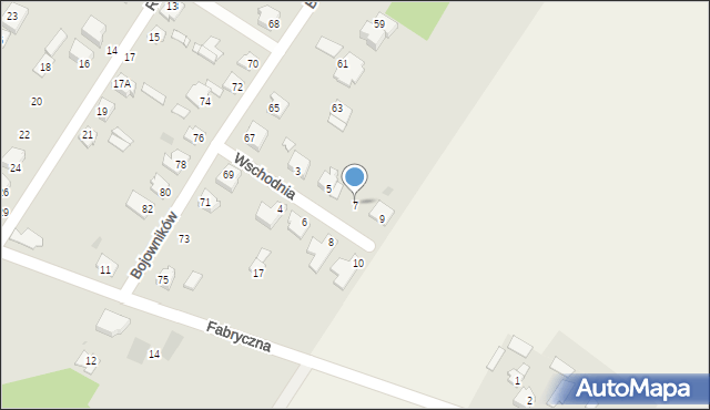 Sochaczew, Wschodnia, 7, mapa Sochaczew