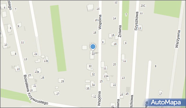 Sochaczew, Wspólna, 22, mapa Sochaczew