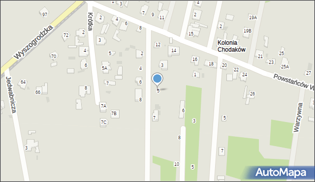 Sochaczew, Wspólna, 5, mapa Sochaczew