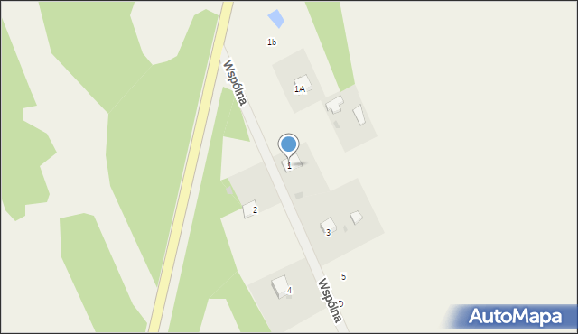 Sowia Wola, Wspólna, 1, mapa Sowia Wola