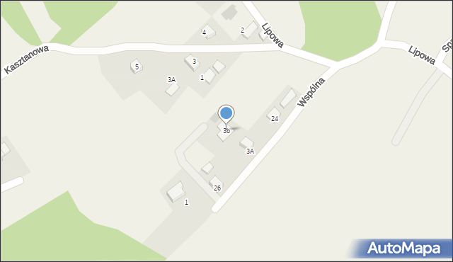Stara Wieś, Wspólna, 3b, mapa Stara Wieś