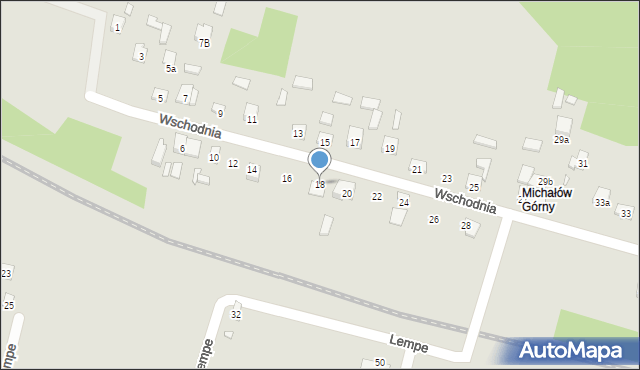 Starachowice, Wschodnia, 18, mapa Starachowic
