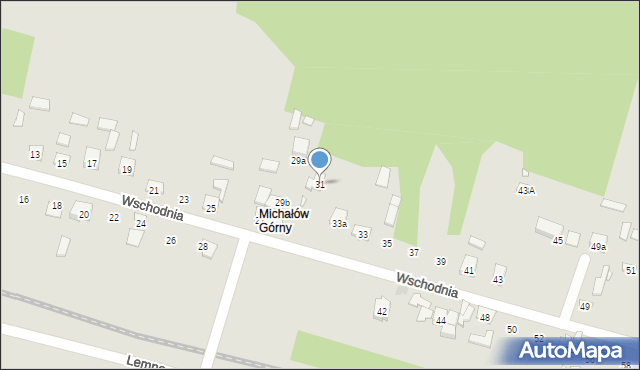 Starachowice, Wschodnia, 31, mapa Starachowic