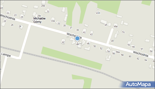 Starachowice, Wschodnia, 44, mapa Starachowic