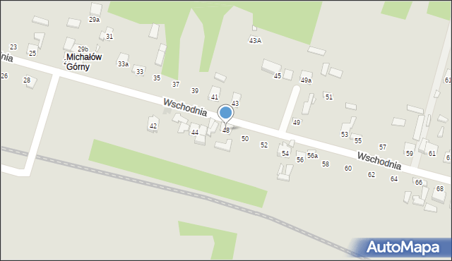 Starachowice, Wschodnia, 48, mapa Starachowic