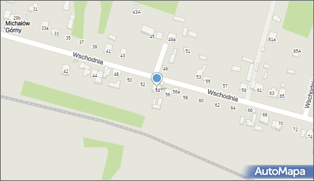 Starachowice, Wschodnia, 54, mapa Starachowic