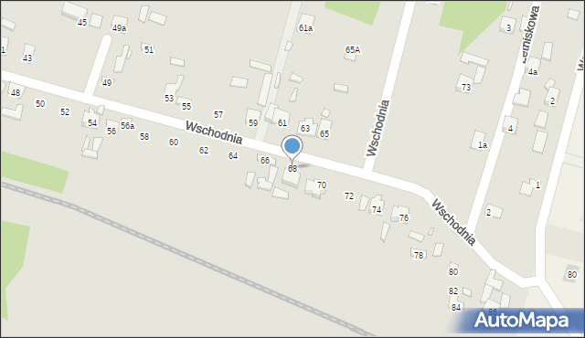 Starachowice, Wschodnia, 68, mapa Starachowic