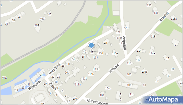 Starachowice, Wspólna, 42, mapa Starachowic