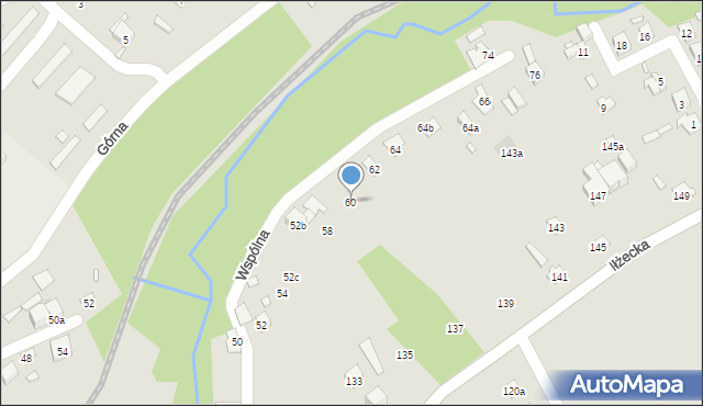 Starachowice, Wspólna, 60, mapa Starachowic