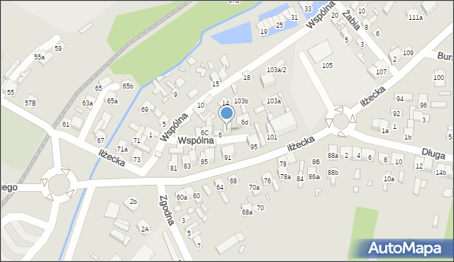 Starachowice, Wspólna, 6b, mapa Starachowic