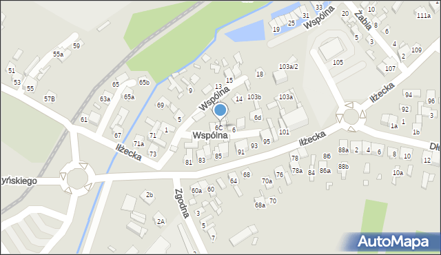 Starachowice, Wspólna, 6e, mapa Starachowic