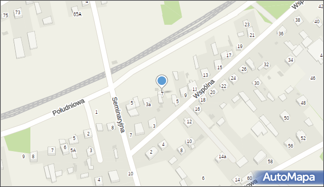 Stare Opole, Wspólna, 7, mapa Stare Opole