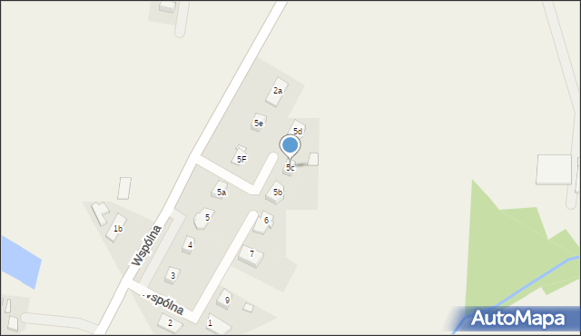 Stary Tomyśl, Wspólna, 5c, mapa Stary Tomyśl