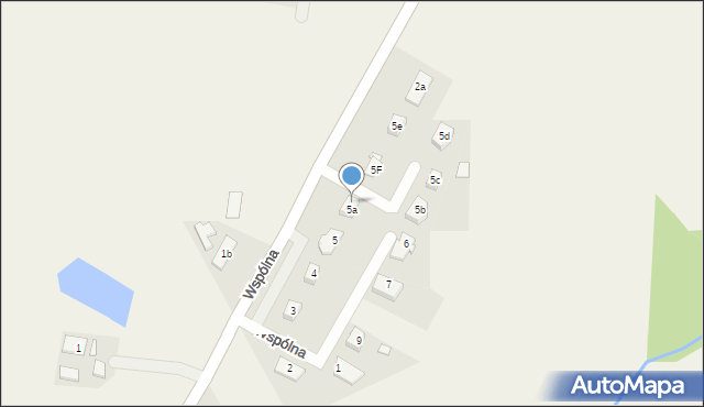 Stary Tomyśl, Wspólna, 6a, mapa Stary Tomyśl