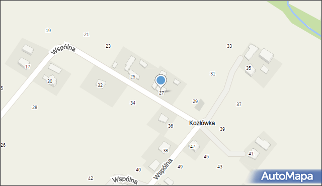 Staszkówka, Wspólna, 27, mapa Staszkówka